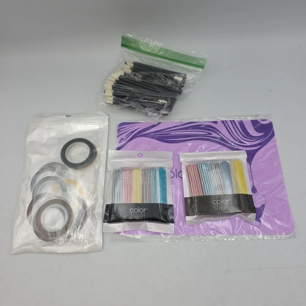 60 Mini Nail Files Multicolored Color Street & Other Nail Accessories